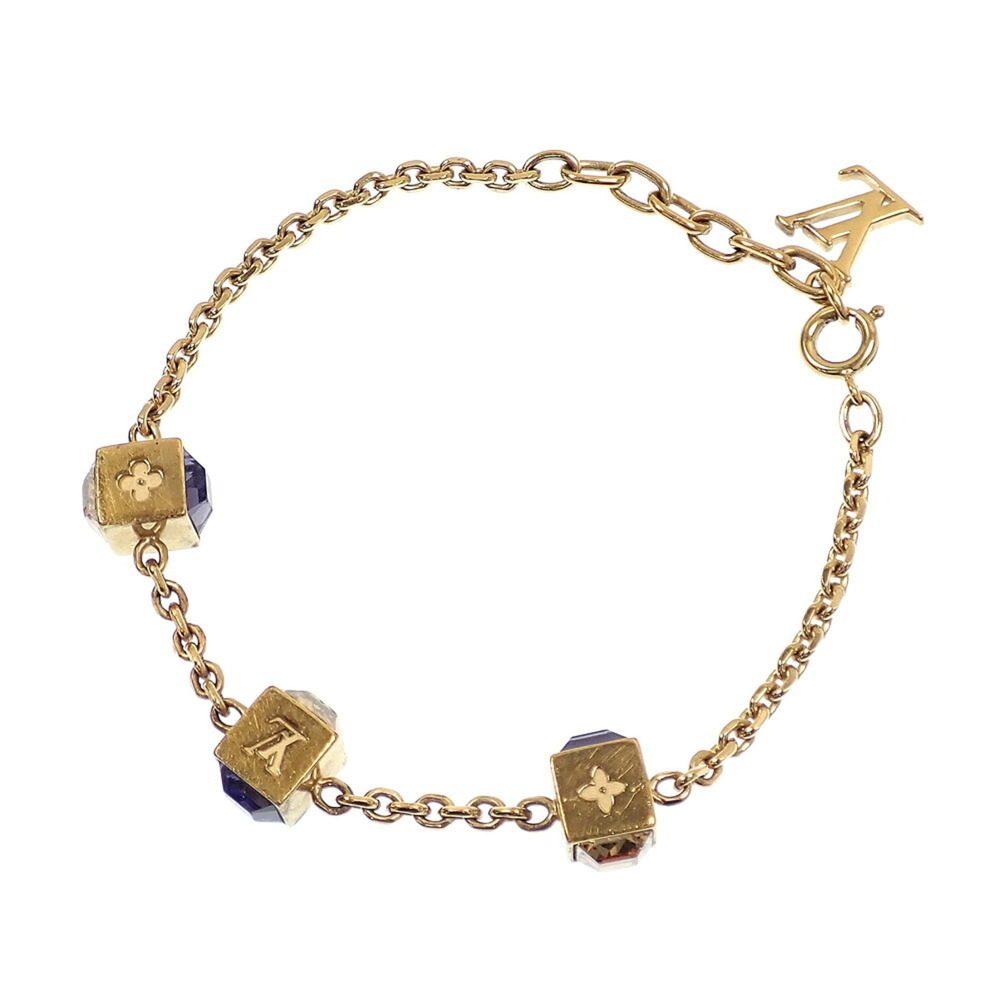 LOUIS VUITTON Gold Charm Bracelet